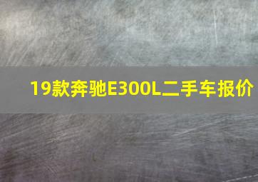 19款奔驰E300L二手车报价