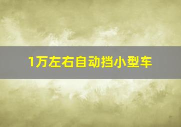 1万左右自动挡小型车