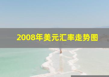 2008年美元汇率走势图