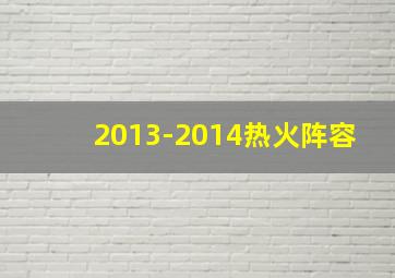 2013-2014热火阵容