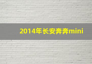 2014年长安奔奔mini