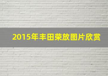 2015年丰田荣放图片欣赏