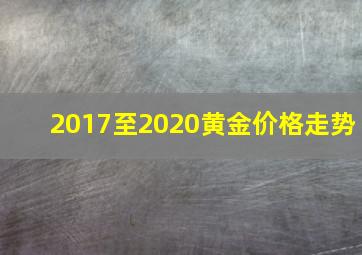 2017至2020黄金价格走势