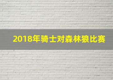 2018年骑士对森林狼比赛