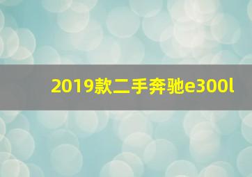 2019款二手奔驰e300l