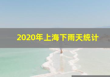 2020年上海下雨天统计