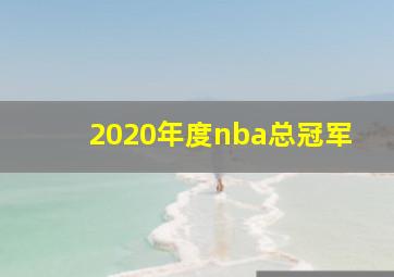 2020年度nba总冠军