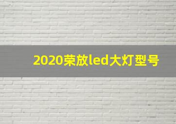 2020荣放led大灯型号