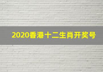 2020香港十二生肖开奖号