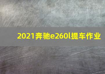 2021奔驰e260l提车作业