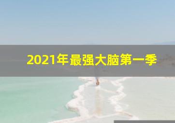 2021年最强大脑第一季