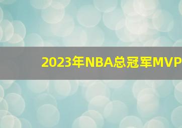 2023年NBA总冠军MVP