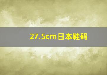 27.5cm日本鞋码