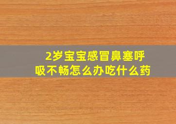 2岁宝宝感冒鼻塞呼吸不畅怎么办吃什么药