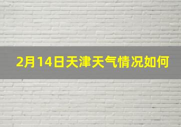 2月14日天津天气情况如何