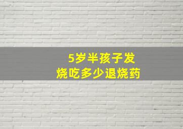 5岁半孩子发烧吃多少退烧药