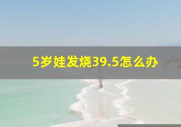 5岁娃发烧39.5怎么办