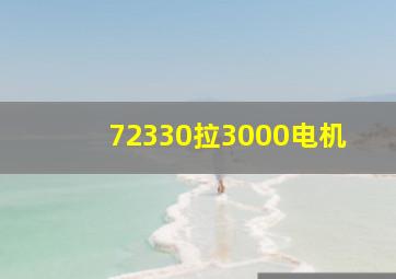 72330拉3000电机