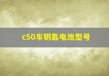 c50车钥匙电池型号