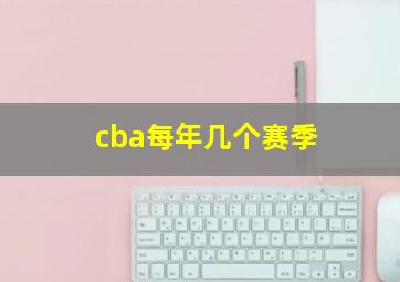 cba每年几个赛季