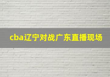 cba辽宁对战广东直播现场