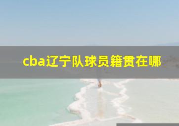 cba辽宁队球员籍贯在哪