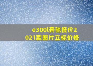 e300l奔驰报价2021款图片立标价格