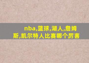 nba,篮球,湖人,詹姆斯,凯尔特人比赛哪个厉害