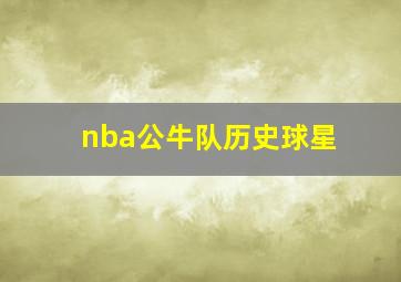 nba公牛队历史球星