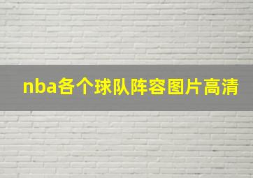 nba各个球队阵容图片高清