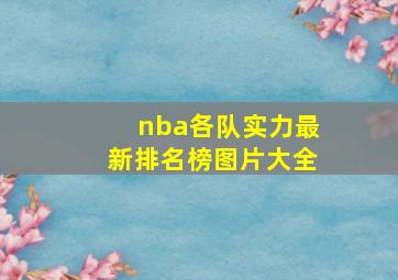 nba各队实力最新排名榜图片大全