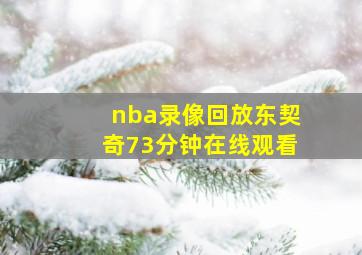 nba录像回放东契奇73分钟在线观看