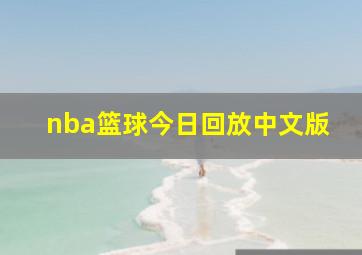 nba篮球今日回放中文版