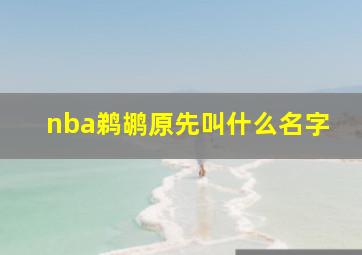 nba鹈鹕原先叫什么名字