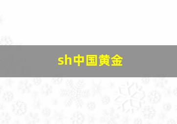 sh中国黄金