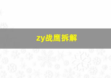 zy战鹰拆解