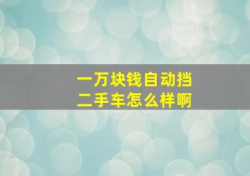 一万块钱自动挡二手车怎么样啊