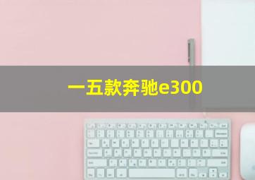 一五款奔驰e300