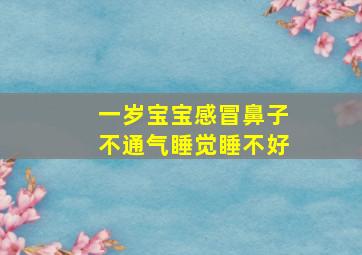 一岁宝宝感冒鼻子不通气睡觉睡不好