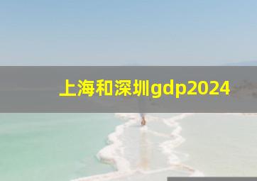 上海和深圳gdp2024