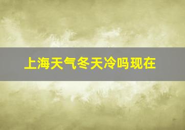 上海天气冬天冷吗现在