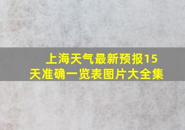 上海天气最新预报15天准确一览表图片大全集