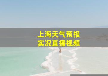 上海天气预报实况直播视频