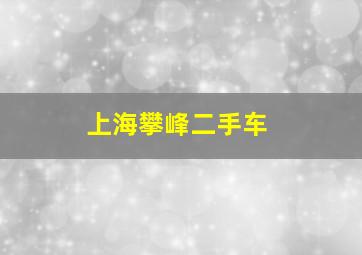 上海攀峰二手车