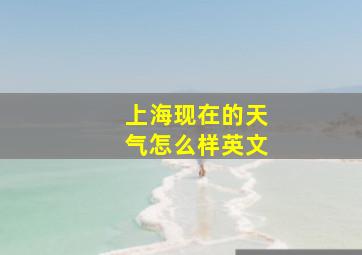 上海现在的天气怎么样英文