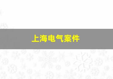 上海电气案件