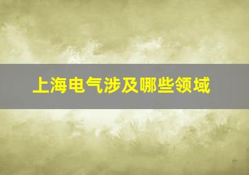 上海电气涉及哪些领域