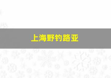 上海野钓路亚