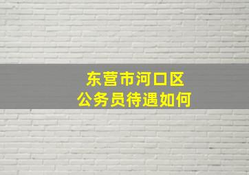 东营市河口区公务员待遇如何