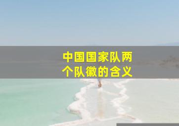 中国国家队两个队徽的含义